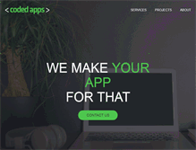 Tablet Screenshot of codedapps.com
